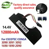 2025 CONGA 3090 Vacuum Battery For CECOTEC CONGA 3090 3091 092 1689 1890 2090 Fits 05173 9800mAh / 44.40Wh 14.4V 12800mAh Li-ion 1