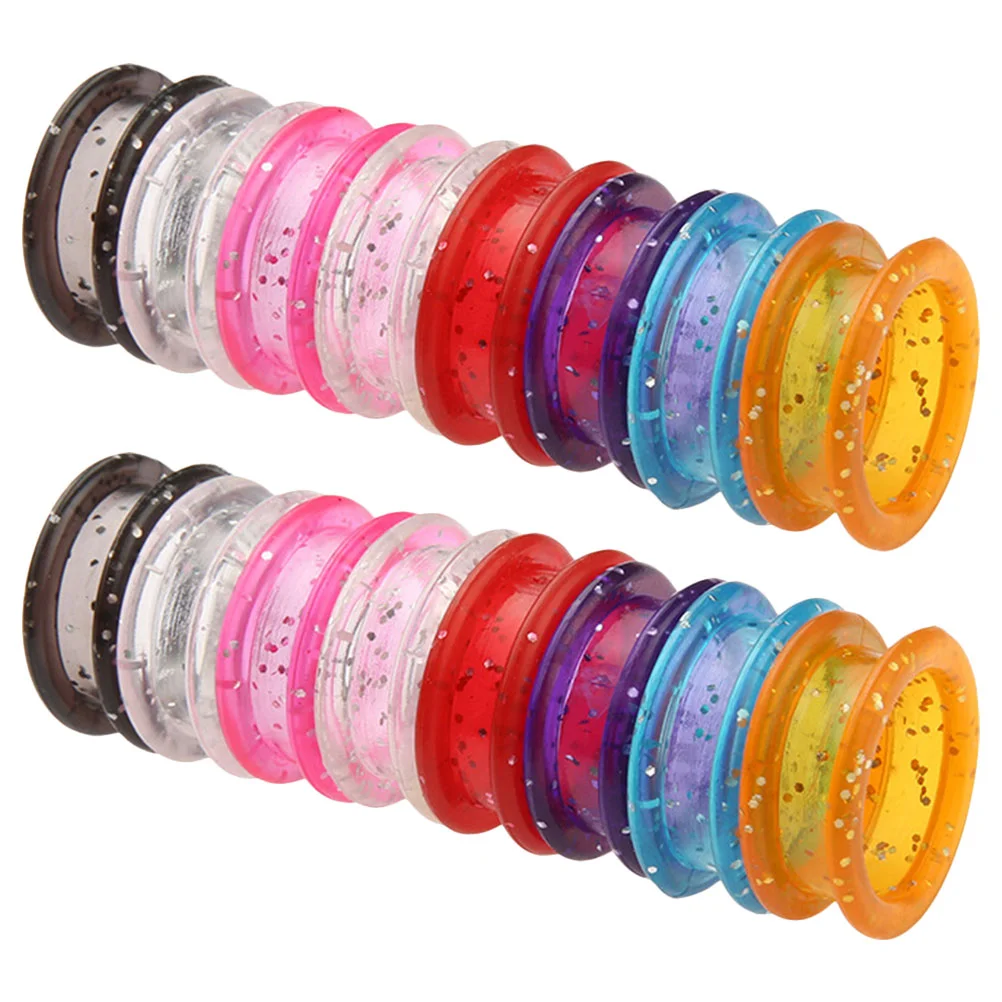 

20 Pcs Scissors Ring Silicone Finger Grips Pet Grooming Insert Rings for Non-slip