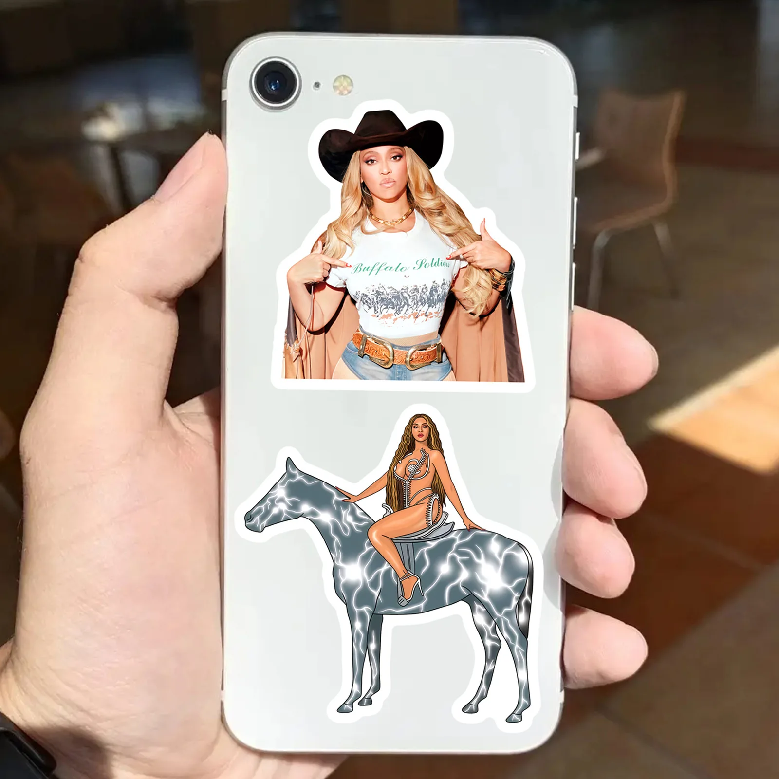 Pop Music Singer-Themed Sticker Set - 50Pcs Collection