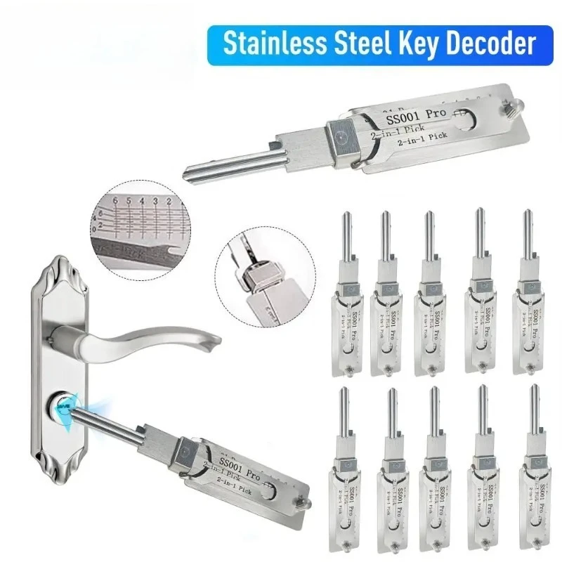 Lockpicking Lock Decoder ss001 pro O-ring Pickup Kit Pick Locksmith ...