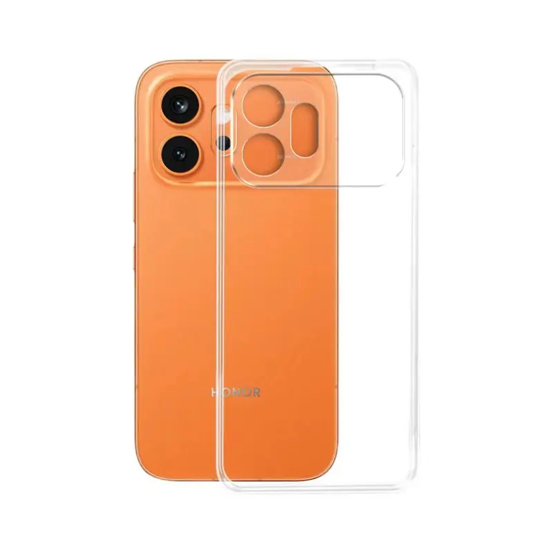 Crystal Clear Soft TPU Protective Case with Lens Shield and Bumper Coque