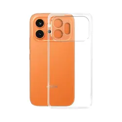 Funda protectora de TPU suave y cristalina con protección para lente y parachoques