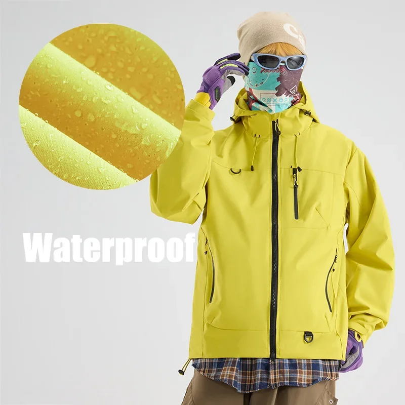 Unisex Waterproof Hooded Hiking Jacket 2