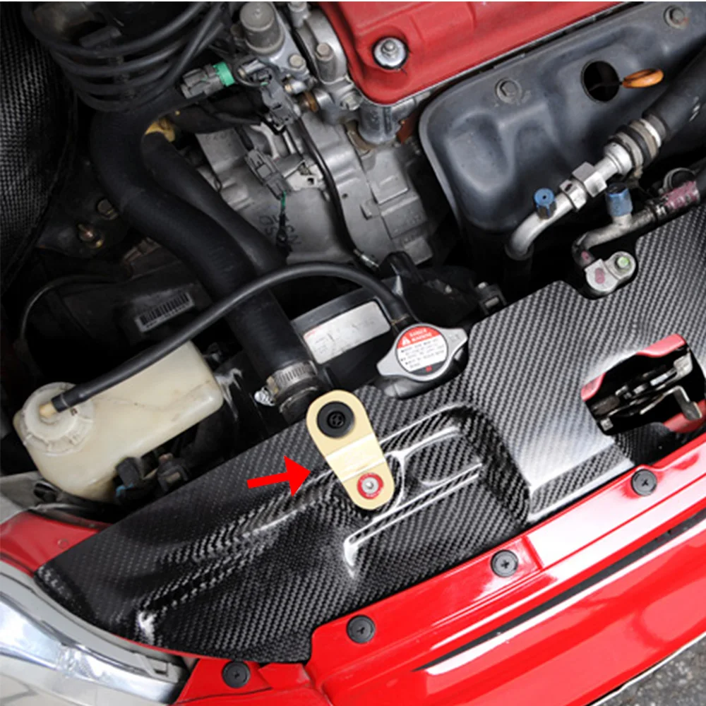 Staffa Di Supporto Radiatore In Alluminio Per Honda Ek Car S2000 00-2009 Argento, Rosso, Giallo, Blu, Viola, Nero