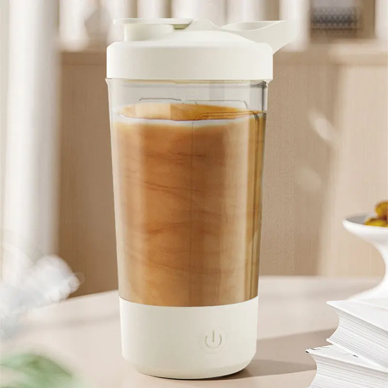 Electric Self Stirring Mug,Protein Powder Milkshake Shaker Bottle,USB Charging Shaker Cup with Scale 15 Oz Water Cup,BPA Free