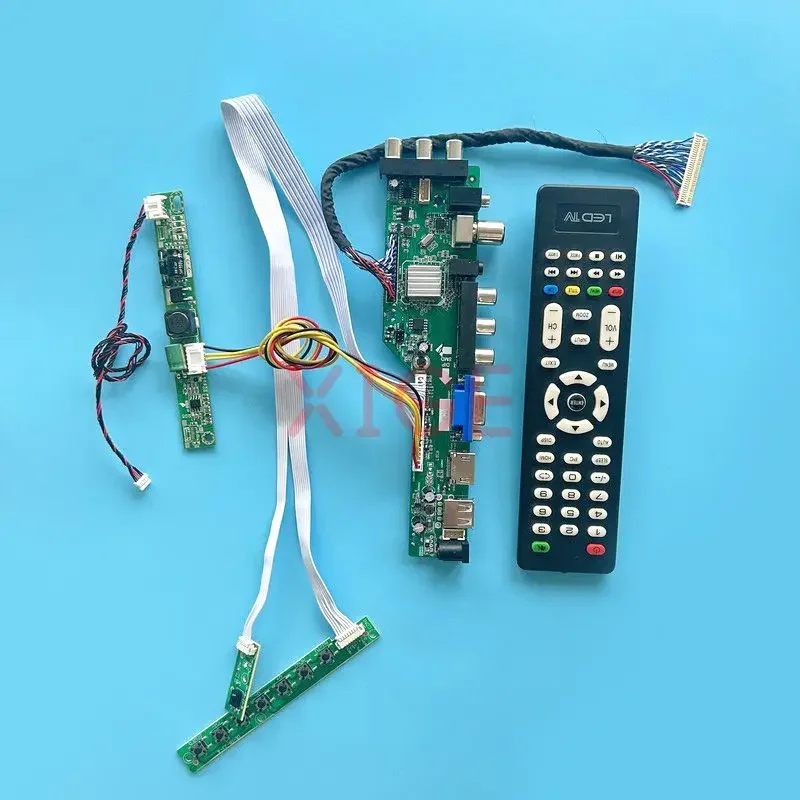 

LCD Driver Controller Board Fit M200HJJ-L20 MT207FHM Kit 30-Pin LVDS Display AV+USB+DHMI+VGA 19.5" Digital Signal DVB 1920*1080