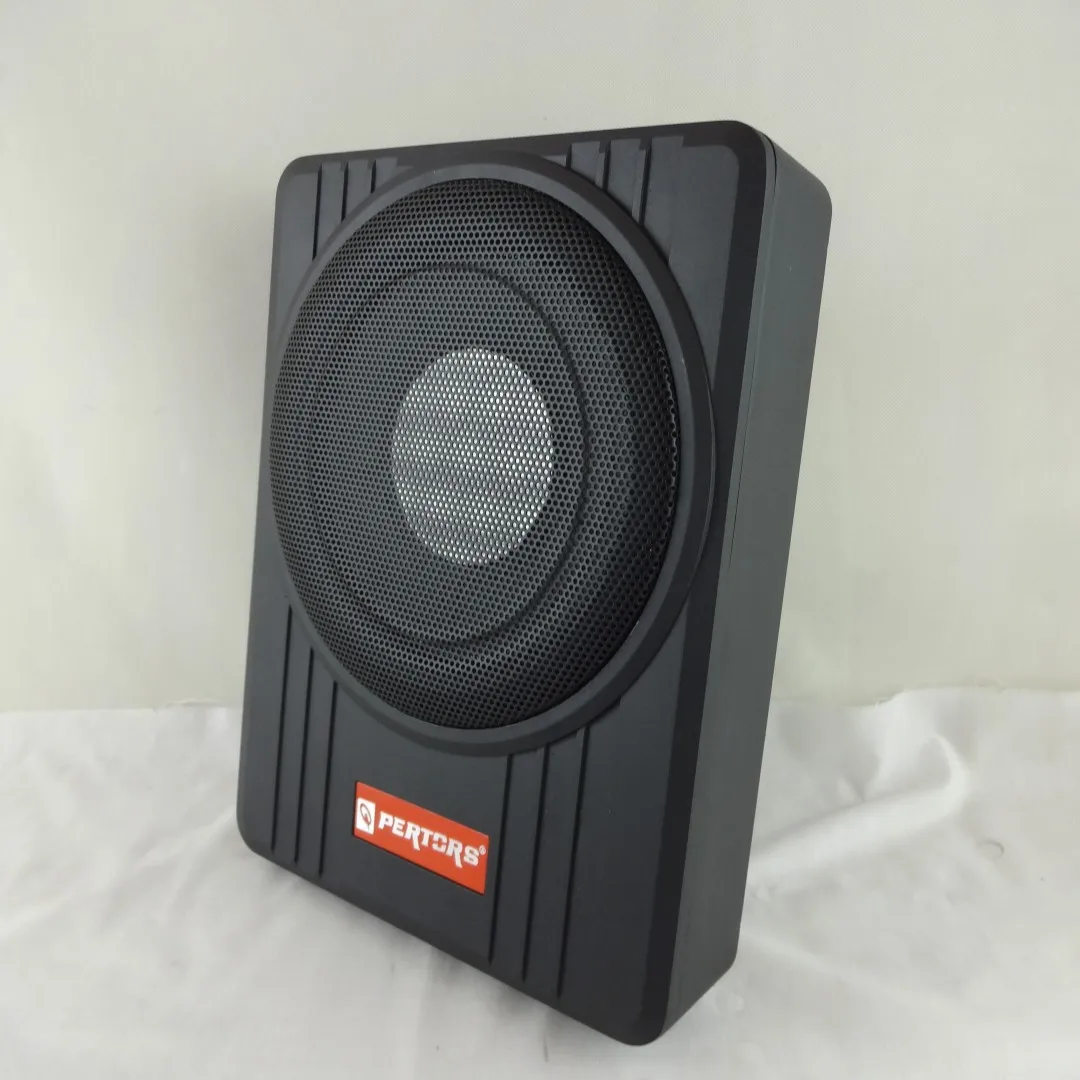 Vehicle Car 12V Ultra-thin Volume 8-inch Thin Seat Gun Small Car Small Steel Gun High-power Active Subwoofer.