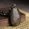 Vietnam Nha Trang Agarwood Bracelet with Shape Black Oil Old Materials Burl Insect Leakage Pendant Submerged Type Orname 3