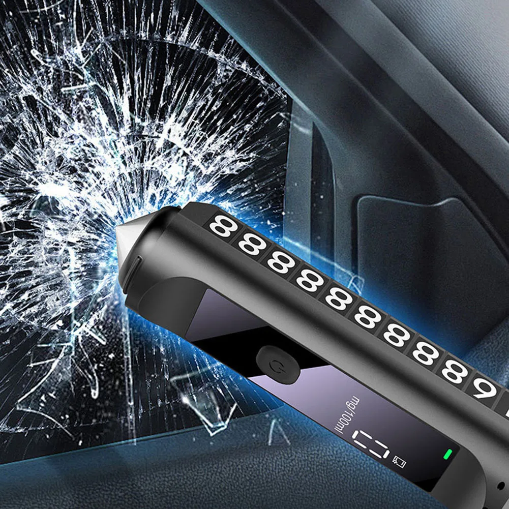 Automatic Rechargeable Alcohol Tester Car Mounted Alcohol Detector Accurate Breathalyzer FOR Safe Parking Number Plate
