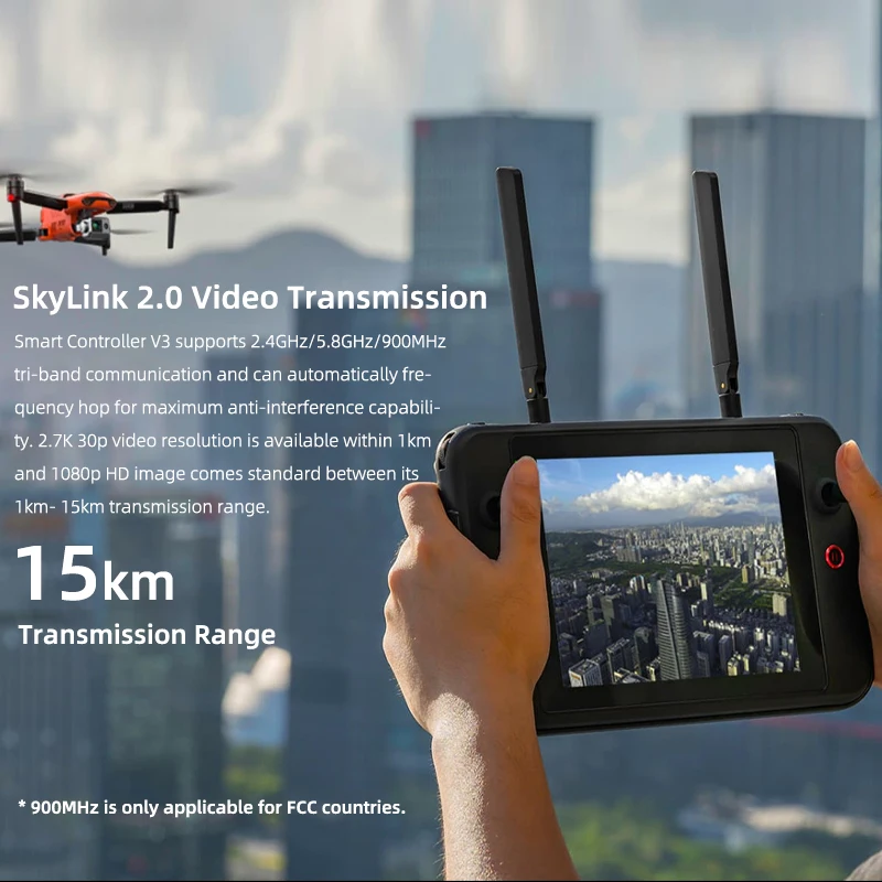 Autel Robotics EVO II/Pro Smart Controller V2/ V3 Smart RC SE 2.4/5.8 GHz Camera DroneTransmitter Remote Screen Display