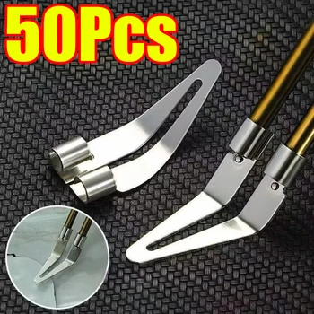 1-50Pcs Plastic Welder Smoothing Tip Head Soldering Repair Iron Triangle Point Scrapper Car Dashboard Bumper Welding Gun Tools