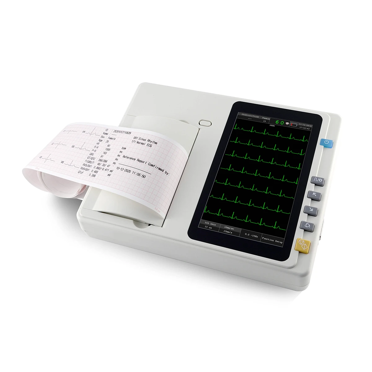 

NEW Touch Screen EKG Machine Electrocardiograph ECG Machine with Analyzer