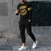 Autumn Vintage Ethnic Style 3D Print Men's Sportswear Set Long-Sleeved T Shirt Pants 2-Piece Set Oversized Pullover Men Clothing 4