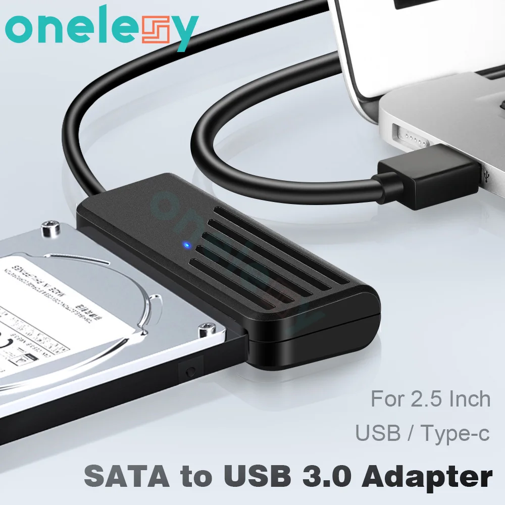 USB 3.0 to SATA Adapter Cable, External SATA III Hard Drive Connector for  2.5'' SSD/HDD & 3.5 HDD Data Transfer, Support UASP, Trim and S.M.A.R.T.