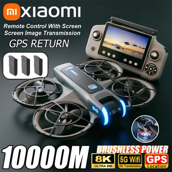 Drone Xiaomi D2 8K HD con Evitamento Ostacoli Intelligente, Telecomando con Schermo Grande, Pieghevole, Motore Brushless, GPS