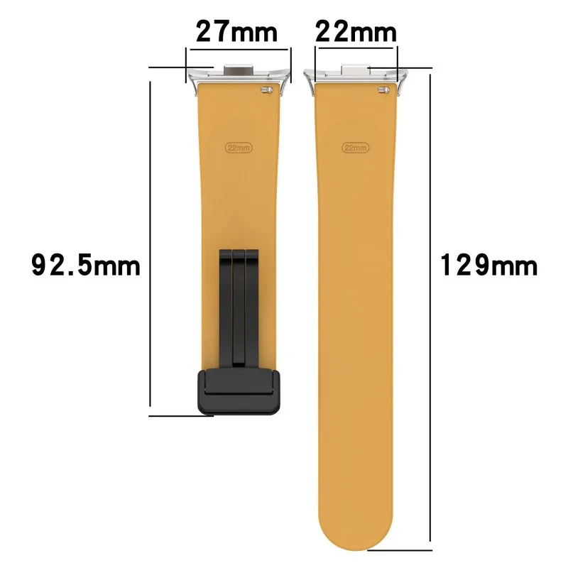 Silicone Magnetic Strap Loop Bracelet for Smartwatch Wristbands
