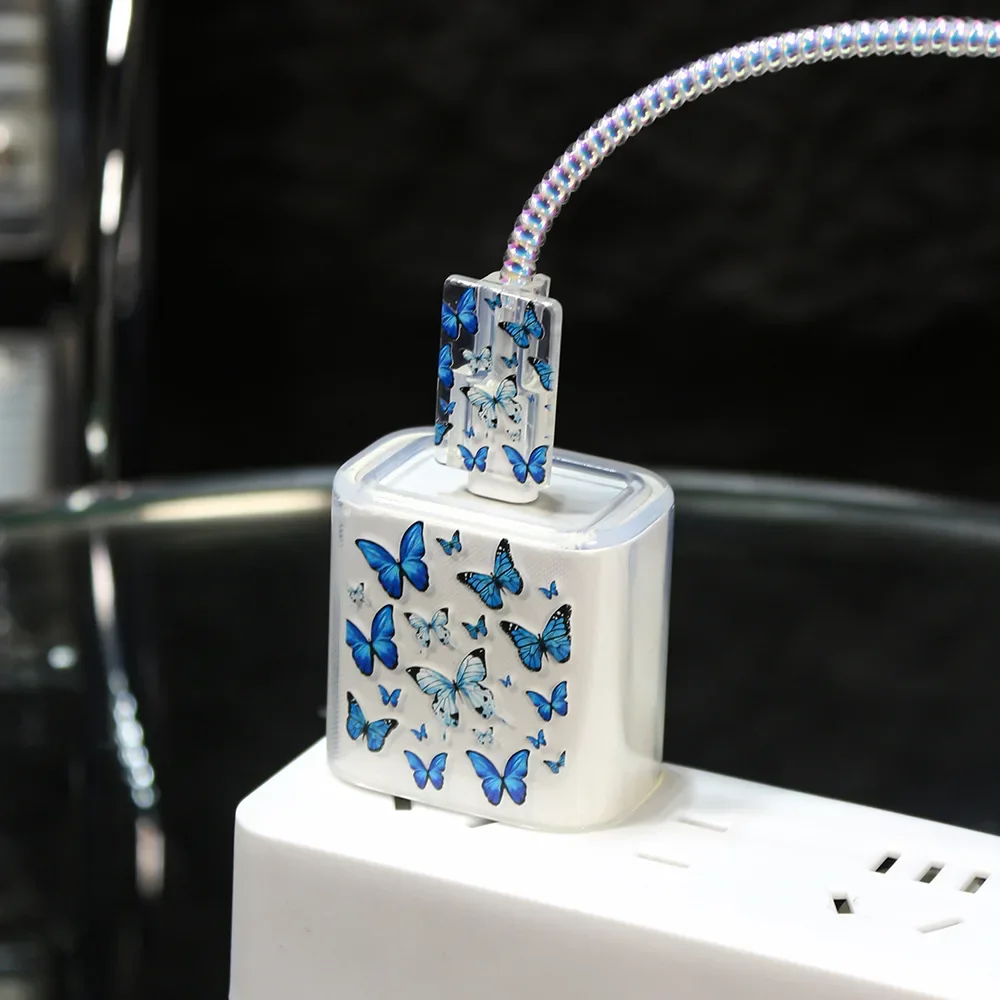 

Мультяшный чехол для зарядного устройства для телефона Apple Iphone 18/20 Вт, органайзер для кабеля передачи данных, намотка для Iphone, адаптер питания, защитный чехол