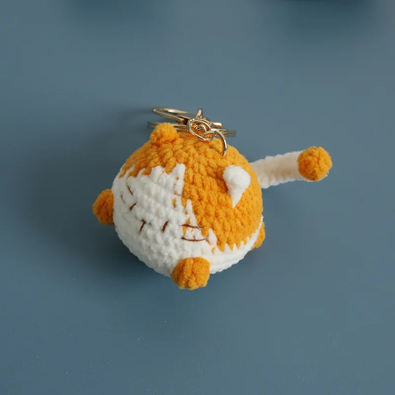 Small Cat Crochet Keychain Handmaking Crochet Cute Kitten Keyrings For Bag Pendant Knitting Animal Doll Keychain For Gift Custom 20 S83c6f24aa89a43fab8acc669f6122f22f