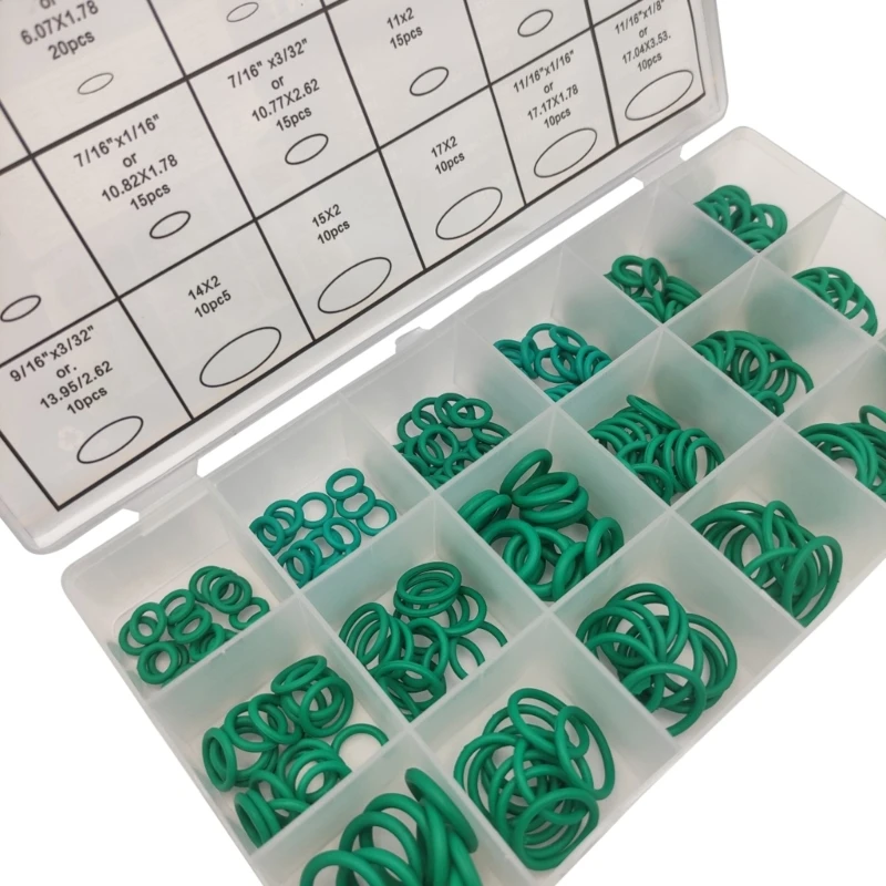 Pack of 270 Rubber O Rings Good Air Tightness Highly Temperature Resistance Dropship