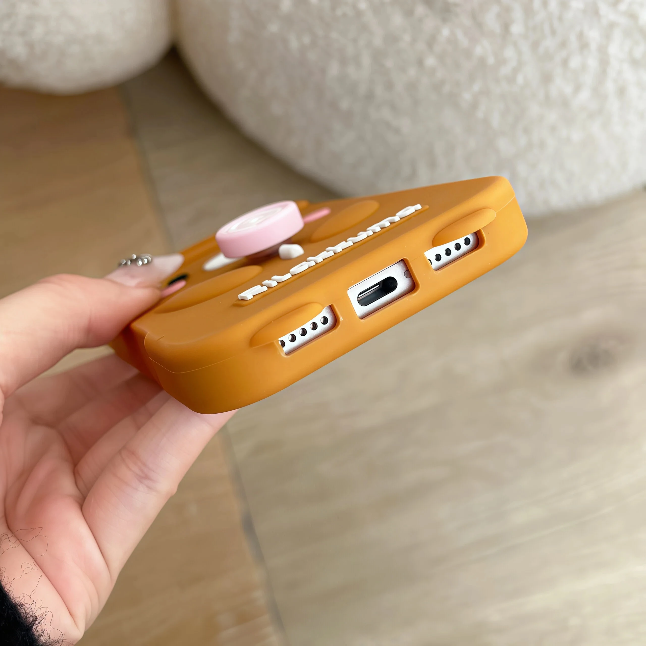 Adorable Rilakkuma Cartoon Soft Silicone Phone Case - Shockproof Cover
