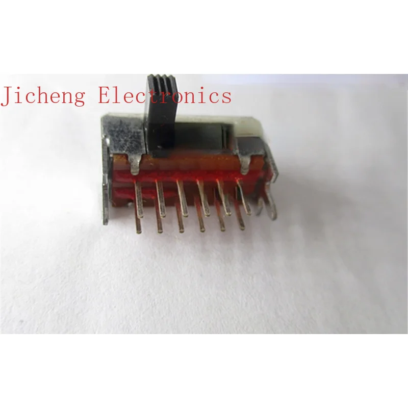 10PCS SSSF141000 Toggle Switch 12-pin 2-gear Direct-plug Side Sliding Belt Bracket Horizontal Type