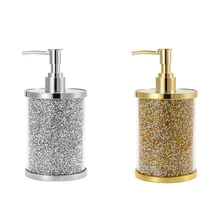 

Light Luxury Broken Diamond Body Soap Empty Bottle Bathroom Push-Type High-Grade Hand Soap Dispenser Plastic Bottle