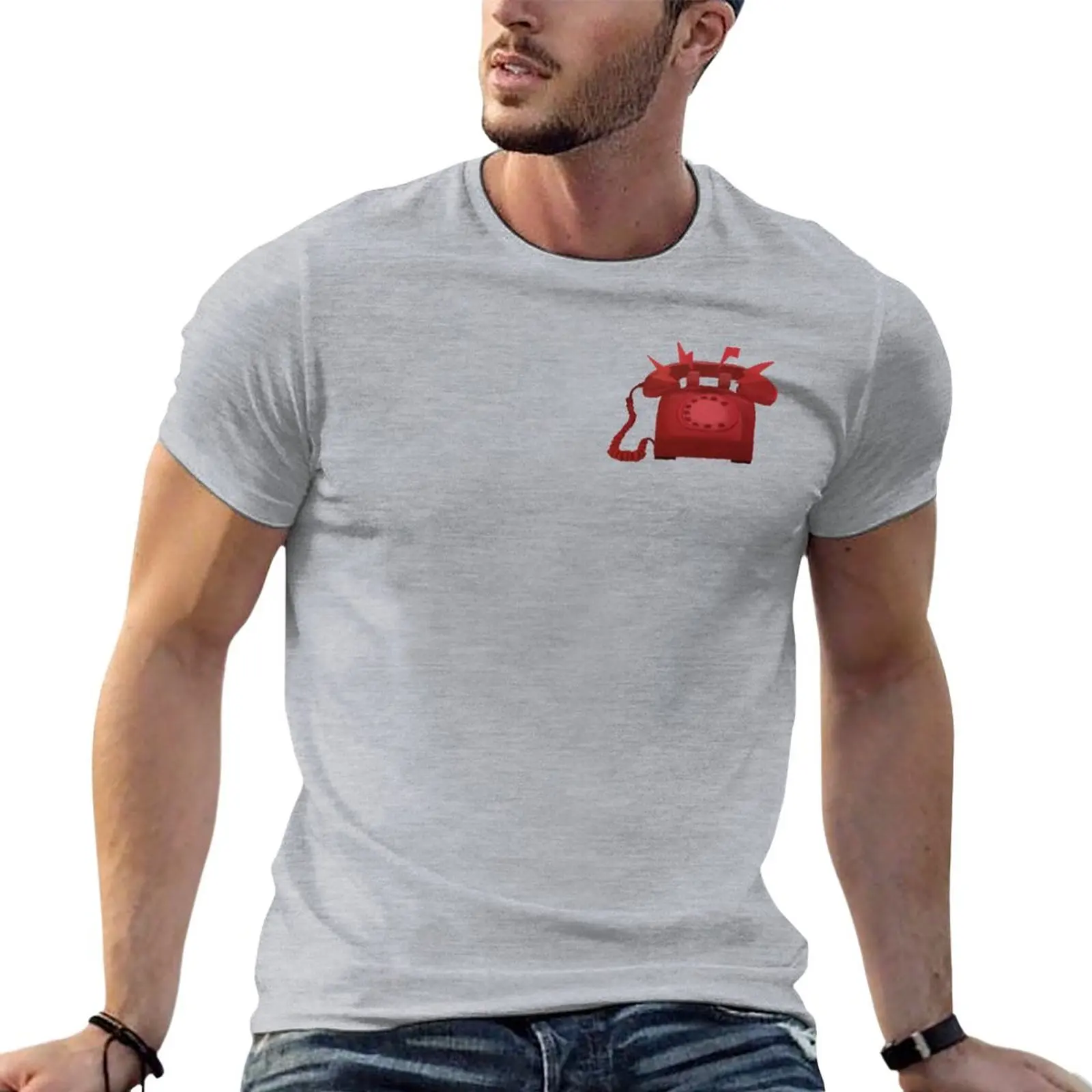 

Retro telephone T-Shirt plus size t shirts quick drying shirt men workout shirt