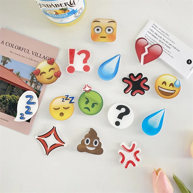 3Pcs/Lot Fashion Emojied Funny Sweat Hairpins Women Barrette Headwear Girls Clips Headdress Barrettes Pin Hair Accessories