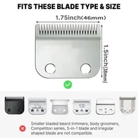 Peignes de guidage pour tondeuse à cheveux professionnelle, 8 pièces/ensemble, pour tondeuse Wahl, accessoire de coupe de cheveux, peigne limité, outils de coupe de cheveux pour Salon 3