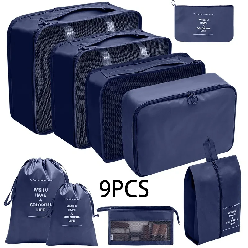 Navy Blue 9PCS