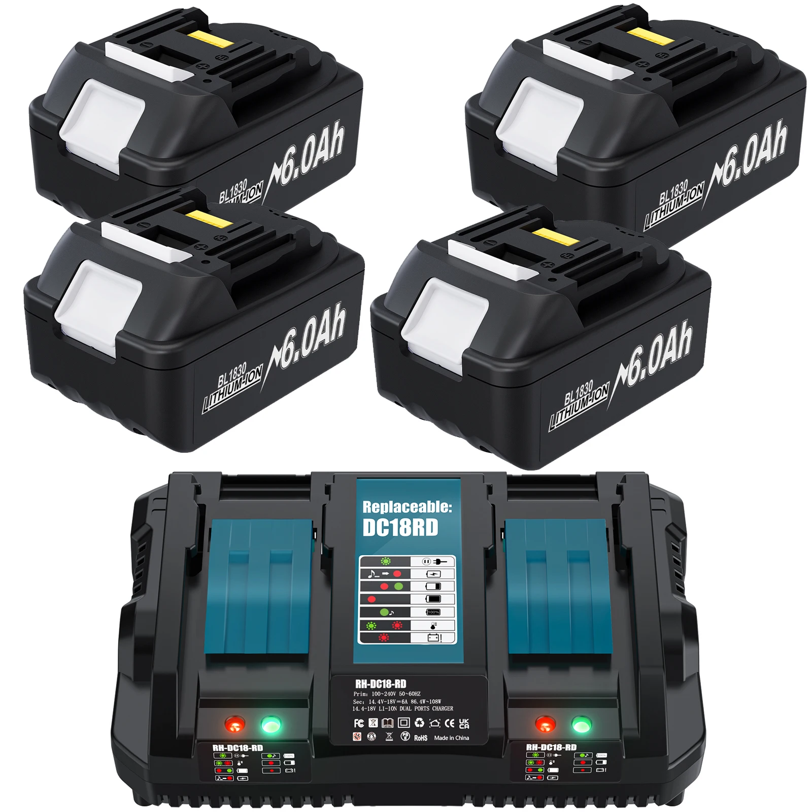 Makita - マキタ18v6ah リチウムイオンバッテリー Amazon | マキタ リチウムイオンバッテリBL1860B 18V 6.0Ah A