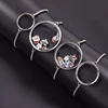 1Pc 15-30mm Round Flotantes Ashes Holder Medallon Pendant Bracelet Stainless Steel Glass Reliquary Locket Men Pulsera Jewelry 2