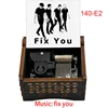 Music Box Fix You 18 Note Wind Up Mechanical Box Wooden Cute Gift for Band Fans Friends Birthday Home Office Christmas Ornament 4