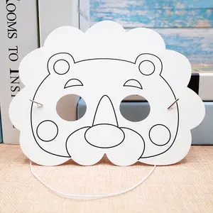 15pcs/lot Cat Mask Diy White Paper Mask Pulp Blank Hand Painted Personality  Creative Free Design Face Mask - Party Masks - AliExpress