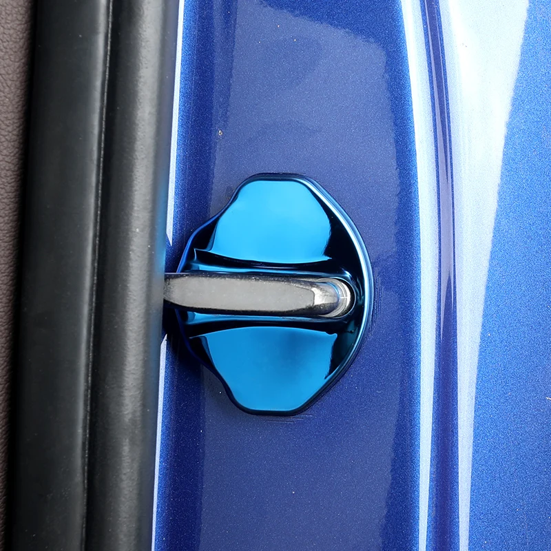 4pcs/lot Car Door Lock Cover Protect For BMW Anti Rust Auto Door Lock Decoration Cover Case