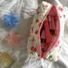 Storage Organizer Floral Puffy Quilted Makeup Bag Flower StrawberryPrinted Makeup Accessory Large Travel Cosmetic Bag 1
