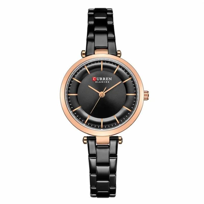 Quartz Watch Women's Fashion Luxury New Quartz Women's Clock Elegant Classic Stainless Steel Strap Women's Watch 9054