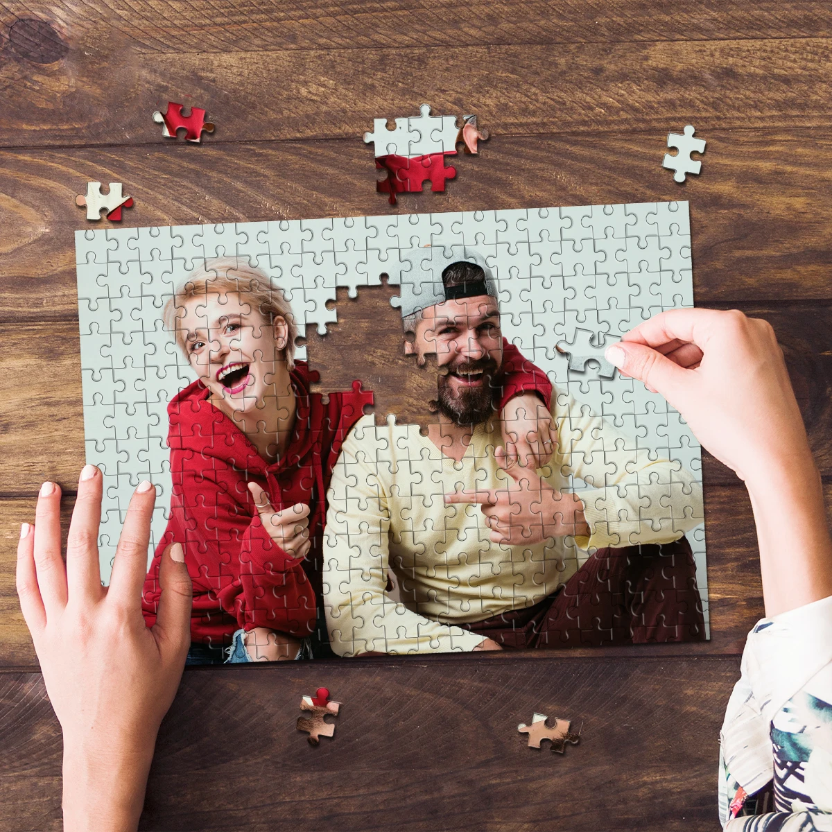 35/300/500/1024pcs Personalized Custom Photo Puzzle Couple Custom Handmade Birthday Gift Personalized Gift Memento Celebration C 1