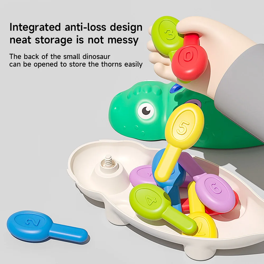 Dinosaur Montessori Baby Toys Hand-eye Coordination Fine Motor Training Develop Concentration Children Sensory Educational Toy 2