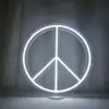 LED Peace Neon Sign Reflects People's Best Wishes Better Together Peace 12 inches USB Powered Peace Symbol Light 5