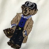 New 2024 Autumn Winter Pullover Sweater Women Cashmere Knitwear Tops Bear Print Warm Pullovers Korean Fashion Chic Woman Clothes - Image 5