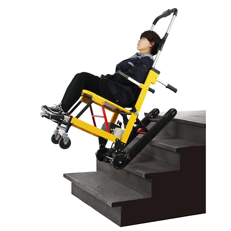 

New Folding Portable Electric Stair Climbing Wheelchair With Rubber Track