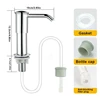 Upgraded Kitchen Sink Soap Dispenser Extended Tube Pump Dispenser Sink Countertop installation for Detergent and Hand Sanitizer 5
