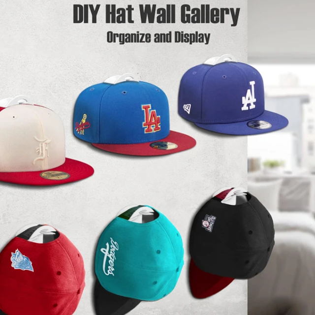 2/4pcs Hat Rack for Wall Hat Racks for Baseball Caps Adhesive Hat