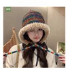 New Autumn Women Knitted Beanie Cap Rainbow Striped Beanies Hats Winter Warm Hip Hop Punk Reggae Skull Hat  Korea Style Gorro 3