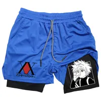 Anime Hunter X Hunter Performance Shorts Quick Dry Athletics Running Workout GYM Shorts Breathable Summer Compression Shorts 2