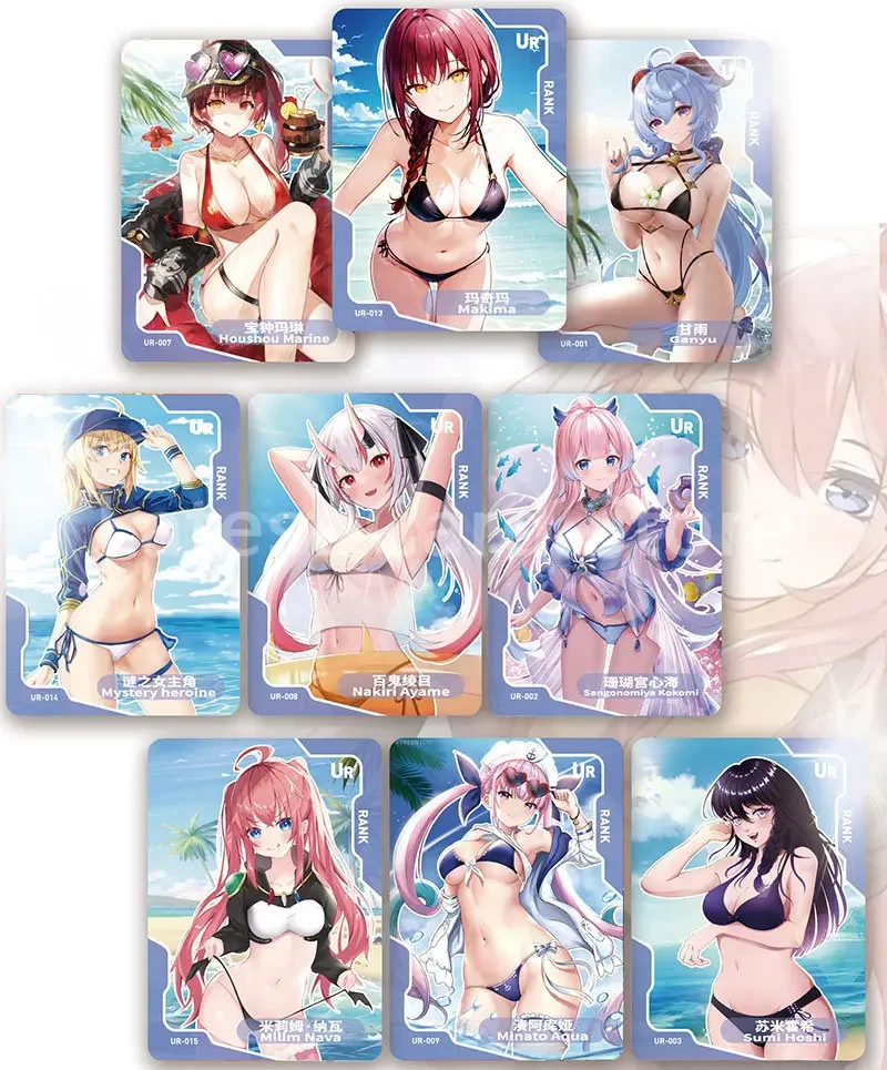 New Sexy Girl Goddess Haven Cards Booster Box Collection Anime Goddess Feast Rare Metal Card Board Game Table Toy Children Gift 4
