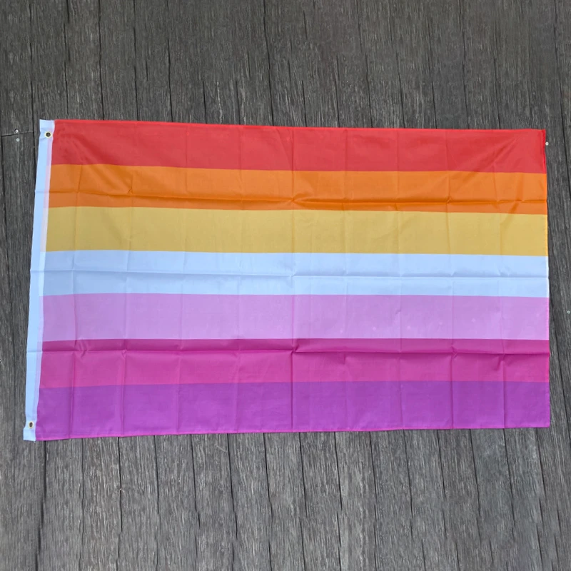 送料無料xvggdg Lgbt 90 150cmサンセットレズビアンプライドフラッグバナー 旗 横断幕 アクセサリー Aliexpress
