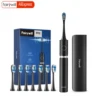 Fairywill P11 Sonic Whitening Electric Toothbrush Rechargeable USB Charger Ultra Powerful Waterproof 4 Heads and 1 Travel Case 1