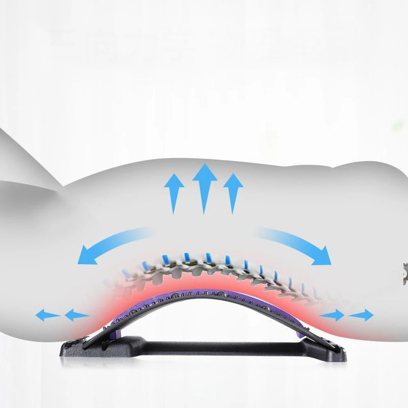 1PC Back Stretcher Multi-Level Adjustable Massager Waist Neck Fitness Lumbar Cervical Spine Cervical Spine Support Massager cervical spine massager lumbar massager